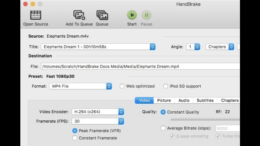 handbrake free download mac